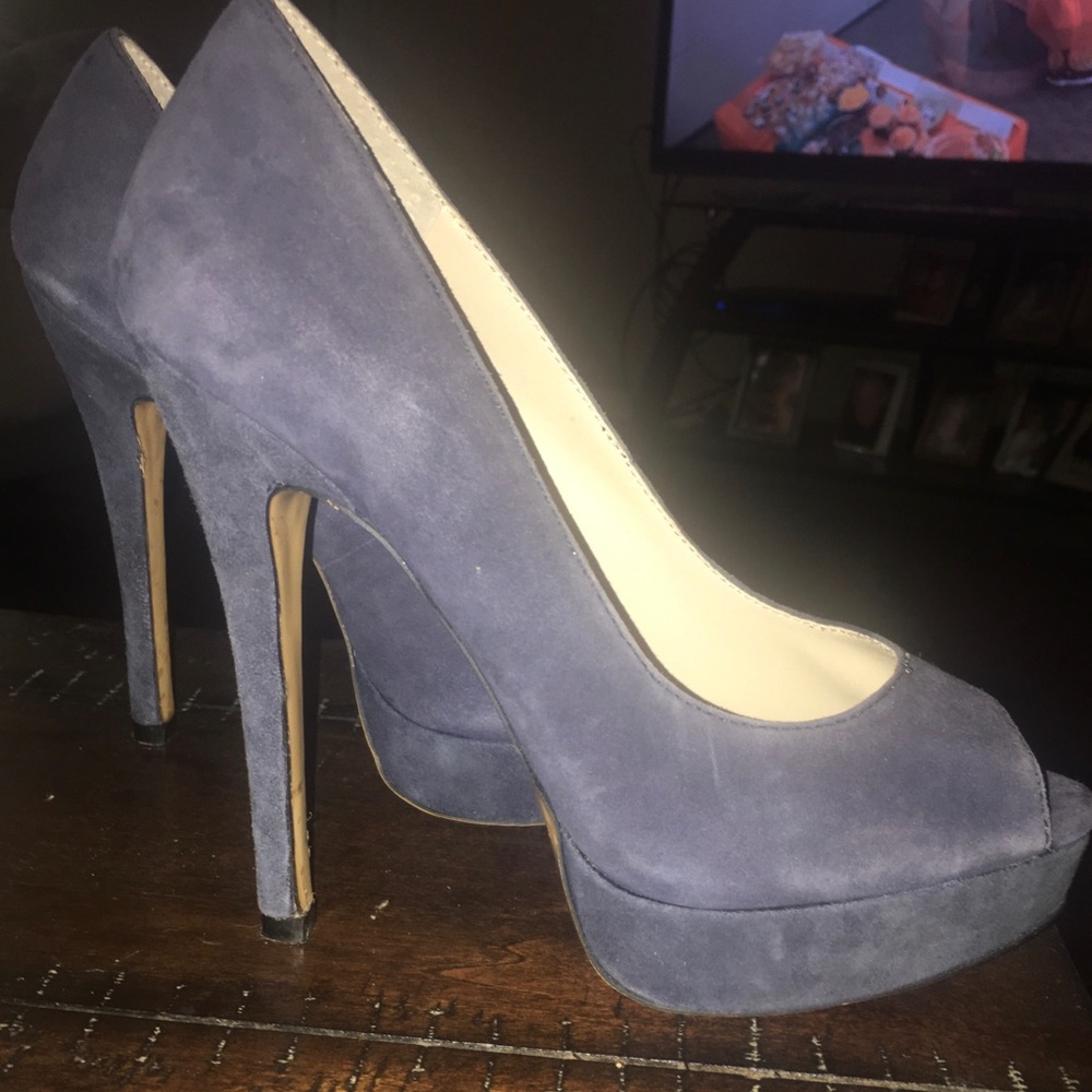 Jessica Simpson Blue Suede Shoes